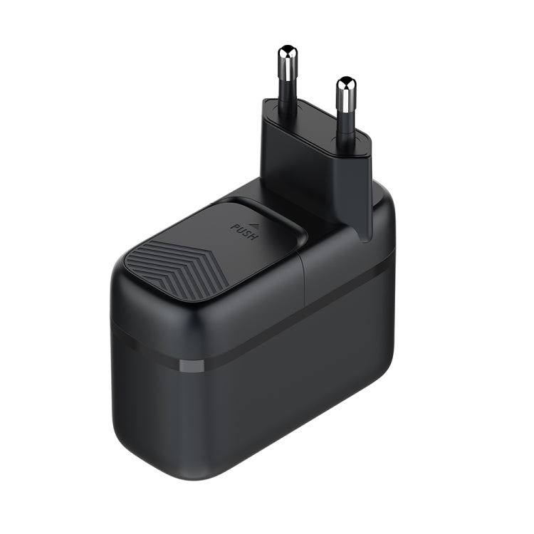 Bộ sạc 65W LDNIO Q366 cổng USB + đôi Type-C kèm cáp USB-C / Type-C sang USB-C / Type-C dài 1m, phích cắm EU, phích cắm UK, phích cắm US