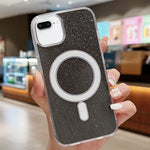 Ốp lưng điện thoại MagSafe trong suốt có kim tuyến acrylic, dành cho iPhone XS Max, iPhone 8 Plus / 7 Plus