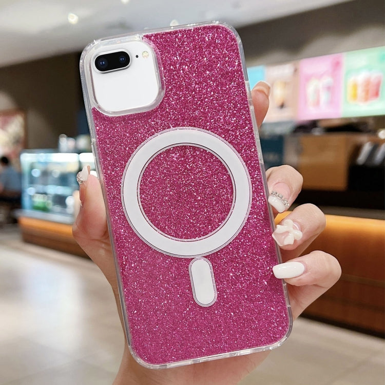 Ốp lưng điện thoại MagSafe trong suốt có kim tuyến acrylic, dành cho iPhone XS Max, iPhone 8 Plus / 7 Plus