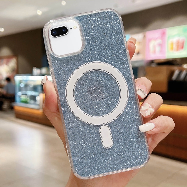 Ốp lưng điện thoại MagSafe trong suốt có kim tuyến acrylic, dành cho iPhone XS Max, iPhone 8 Plus / 7 Plus