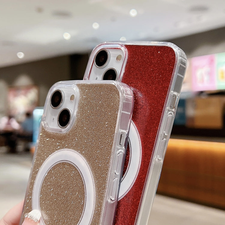 Ốp lưng điện thoại MagSafe trong suốt có kim tuyến acrylic, dành cho iPhone XS Max, iPhone 8 Plus / 7 Plus