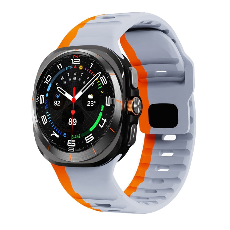 Dây đồng hồ silicone vân sóng khóa ngược, dành cho Samsung Galaxy Watch Ultra 47mm / Ultra 2025