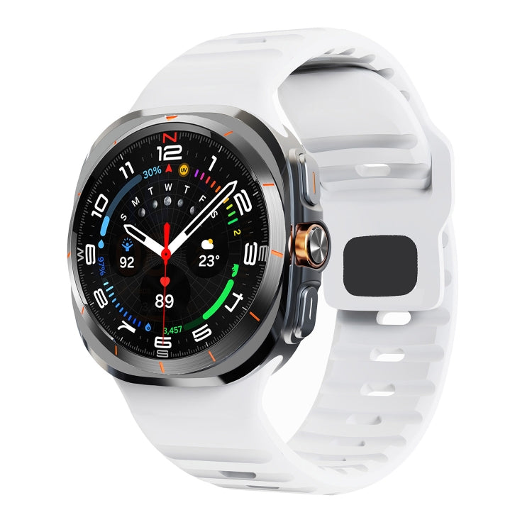 Dây đồng hồ silicone vân sóng khóa ngược, dành cho Samsung Galaxy Watch Ultra 47mm / Ultra 2025