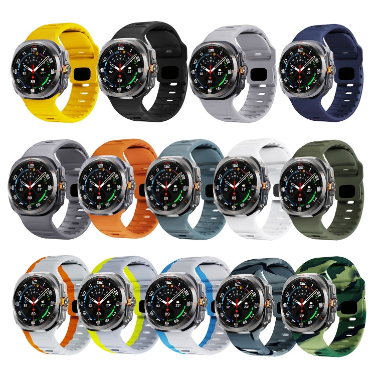 Dây đồng hồ silicone vân sóng khóa ngược, dành cho Samsung Galaxy Watch Ultra 47mm / Ultra 2025