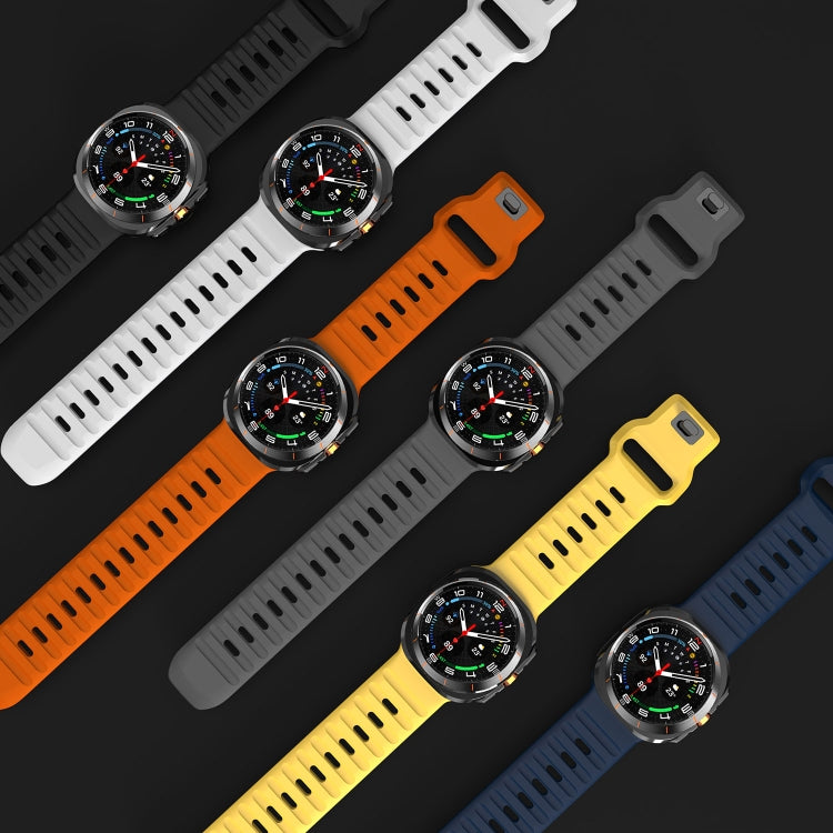 Dây đồng hồ silicone vân sóng khóa ngược, dành cho Samsung Galaxy Watch Ultra 47mm / Ultra 2025