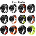 Dây đồng hồ silicone sọc hai màu khóa ngược, cho Samsung Galaxy Watch 7 / 6