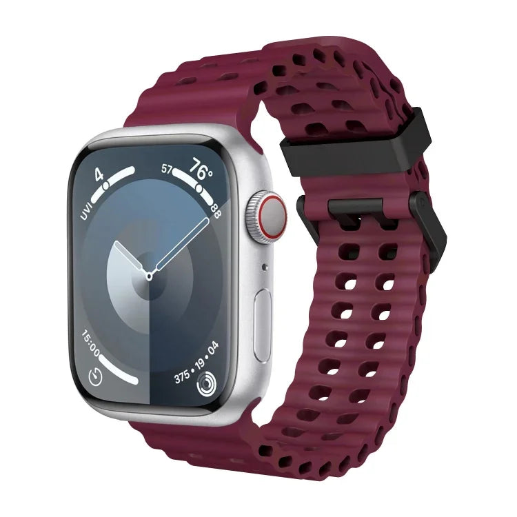 Dây đồng hồ silicone lỗ đôi Ocean, Dành cho Apple Watch SE 2023 44mm, Dành cho Apple Watch Ultra 2 49mm, Dành cho Apple Watch Series 9 45mm