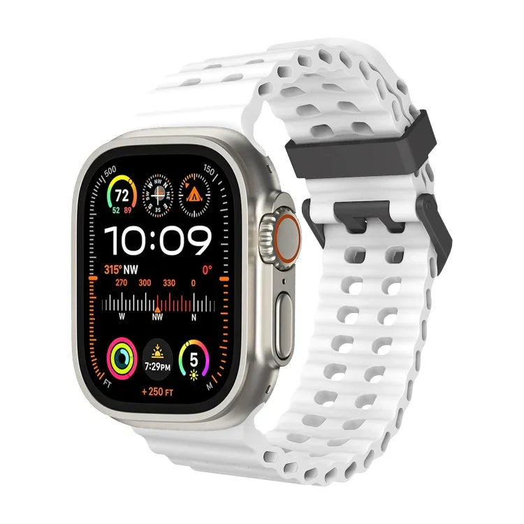 Dây đồng hồ silicone lỗ đôi Ocean, Dành cho Apple Watch SE 2023 44mm, Dành cho Apple Watch Ultra 2 49mm, Dành cho Apple Watch Series 9 45mm