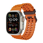 Dây đồng hồ silicone lỗ đôi Ocean, Dành cho Apple Watch SE 2023 44mm, Dành cho Apple Watch Ultra 2 49mm, Dành cho Apple Watch Series 9 45mm