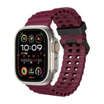 Dây đồng hồ silicone lỗ đôi Ocean, Dành cho Apple Watch SE 2023 44mm, Dành cho Apple Watch Ultra 2 49mm, Dành cho Apple Watch Series 9 45mm
