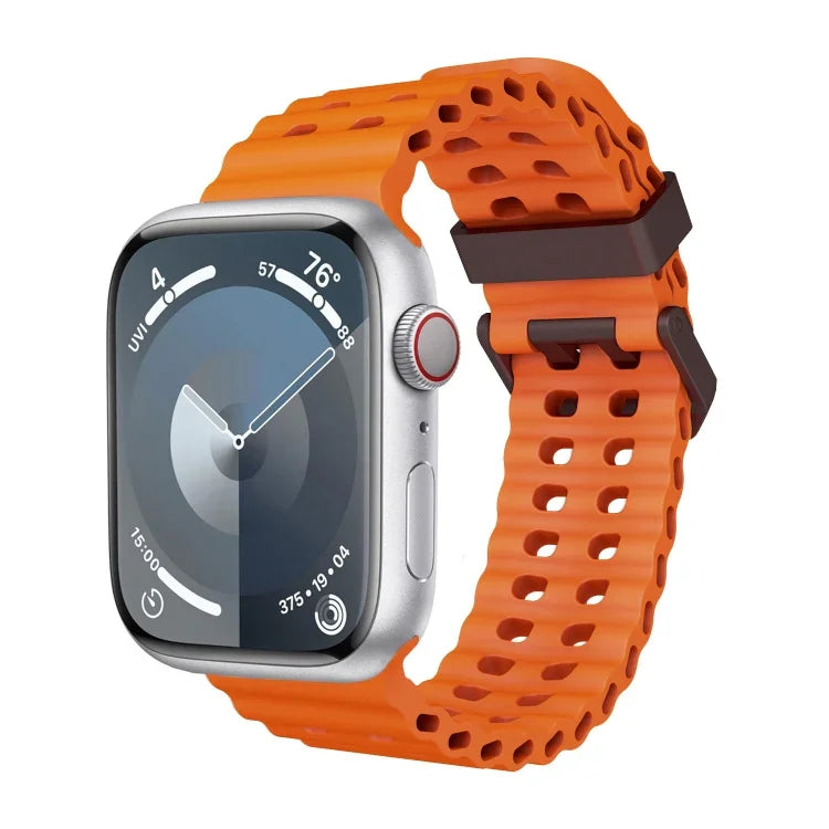 Dây đồng hồ silicone lỗ đôi Ocean, Dành cho Apple Watch SE 2023 44mm, Dành cho Apple Watch Ultra 2 49mm, Dành cho Apple Watch Series 9 45mm