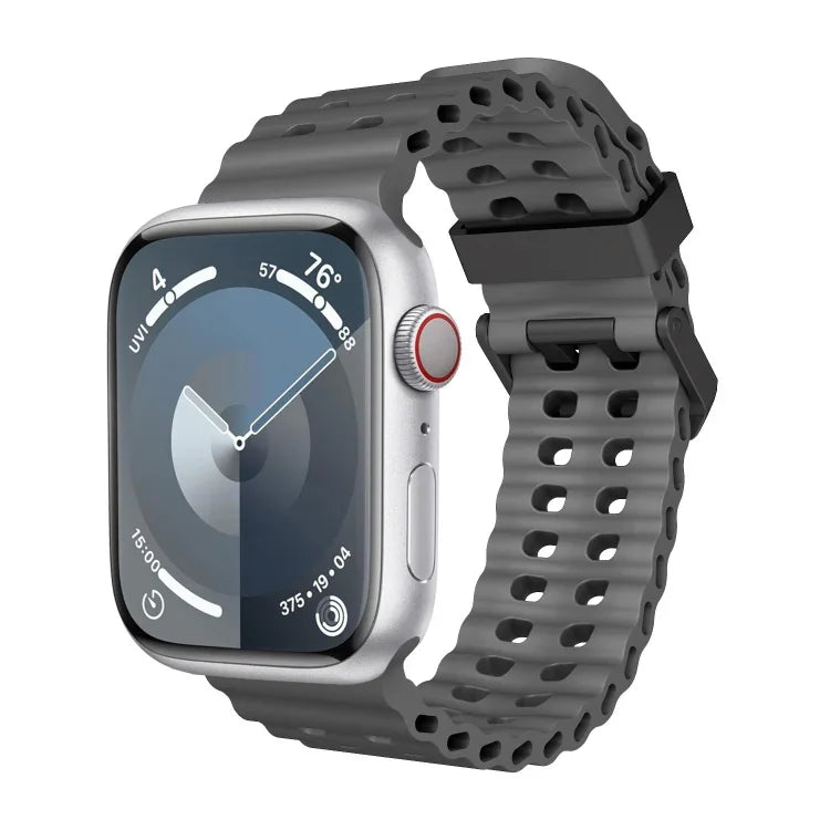 Dây đồng hồ silicone lỗ đôi Ocean, Dành cho Apple Watch SE 2023 44mm, Dành cho Apple Watch Ultra 2 49mm, Dành cho Apple Watch Series 9 45mm
