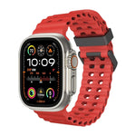 Dây đồng hồ silicone lỗ đôi Ocean, Dành cho Apple Watch Ultra 49mm, Dành cho Apple Watch Series 8 45mm, Dành cho Apple Watch SE 2022 44mm