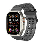 Dây đồng hồ silicone lỗ đôi Ocean, Dành cho Apple Watch Ultra 49mm, Dành cho Apple Watch Series 8 45mm, Dành cho Apple Watch SE 2022 44mm