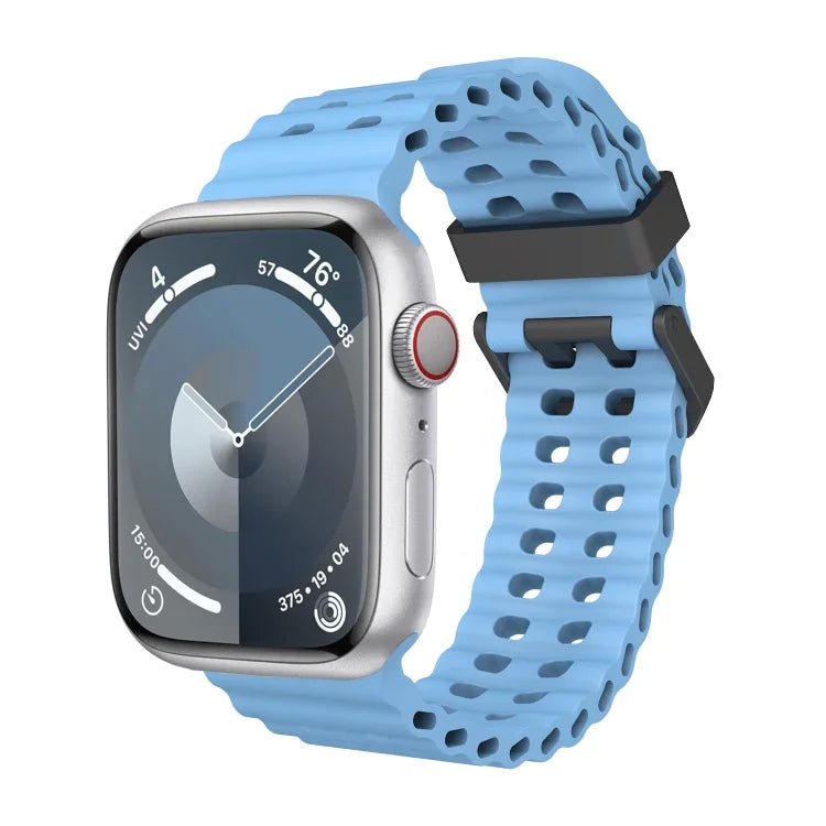 Dây đồng hồ silicone lỗ đôi Ocean, Dành cho Apple Watch Ultra 49mm, Dành cho Apple Watch Series 8 45mm, Dành cho Apple Watch SE 2022 44mm