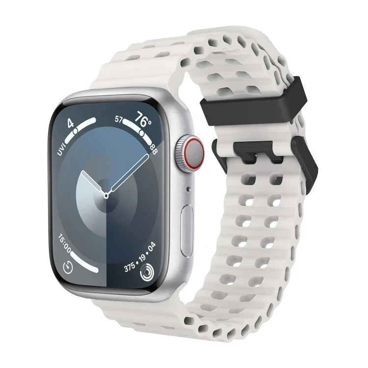 Dây đồng hồ silicone lỗ đôi Ocean, Dành cho Apple Watch Ultra 49mm, Dành cho Apple Watch Series 8 45mm, Dành cho Apple Watch SE 2022 44mm