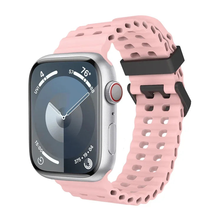 Dây đồng hồ silicone lỗ đôi Ocean, Dành cho Apple Watch Ultra 49mm, Dành cho Apple Watch Series 8 45mm, Dành cho Apple Watch SE 2022 44mm