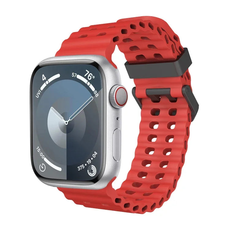 Dây đồng hồ silicone lỗ đôi Ocean, Dành cho Apple Watch Series 7 45mm, Dành cho Apple Watch SE 44mm, Dành cho Apple Watch Series 6 44mm