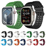 Dây đồng hồ silicone lỗ đôi Ocean, Dành cho Apple Watch Series 5 44mm, Dành cho Apple Watch Series 4 44mm, Dành cho Apple Watch Series 3 42mm