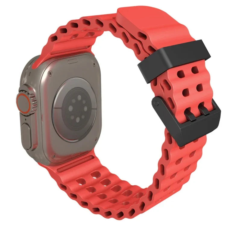 Dây đồng hồ silicone lỗ đôi Ocean, Dành cho Apple Watch Series 5 44mm, Dành cho Apple Watch Series 4 44mm, Dành cho Apple Watch Series 3 42mm
