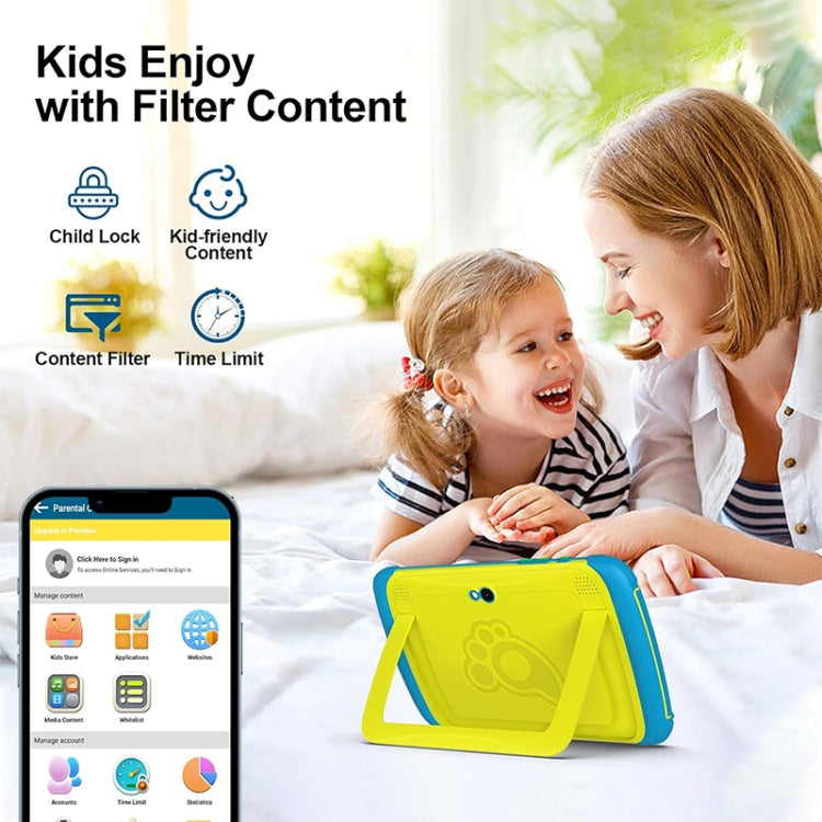 Máy tính bảng UNIWA Boxchip Tab 8 WiFi cho trẻ em, màn hình 8 inch, Android 13, CPU Allwinner A523 Octa Core, hỗ trợ Google Play, 4GB+64GB