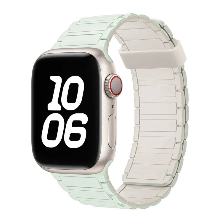 Dây đồng hồ silicone vòng nam châm ba hạt, Dành cho Apple Watch Ultra 49mm