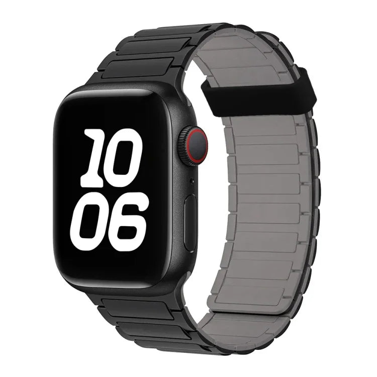 Dây đồng hồ silicone vòng nam châm ba hạt, Dành cho Apple Watch Ultra 49mm
