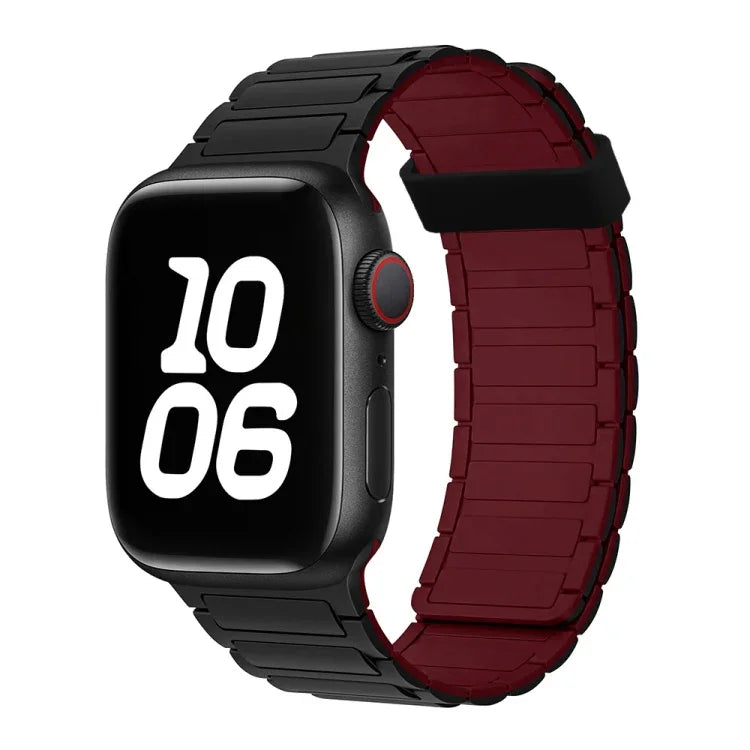 Dây đồng hồ silicone vòng nam châm ba hạt, Dành cho Apple Watch Ultra 49mm