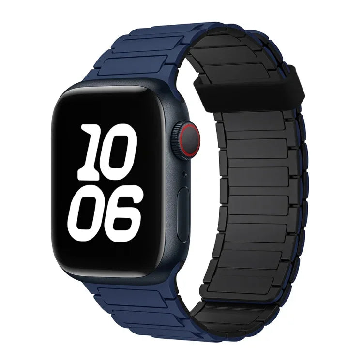 Dây đồng hồ silicone vòng nam châm ba hạt, Dành cho Apple Watch Ultra 49mm