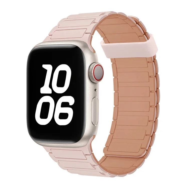 Dây đồng hồ silicone vòng nam châm ba hạt, Dành cho Apple Watch SE 40mm