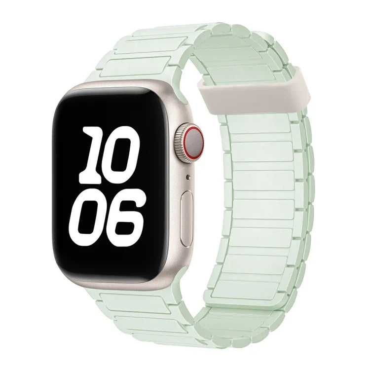 Dây đồng hồ silicone vòng nam châm ba hạt, Dành cho Apple Watch Series 6 44mm