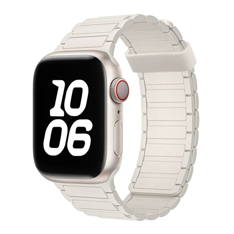 Dây đồng hồ silicone vòng nam châm ba hạt, Dành cho Apple Watch Series 3 42mm