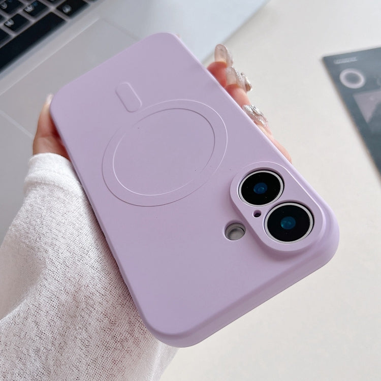 Ốp điện thoại nam châm MagSafe bằng silicone lỏng màu trơn, dành cho iPhone 16 Pro, dành cho iPhone 16 Plus, dành cho iPhone 16