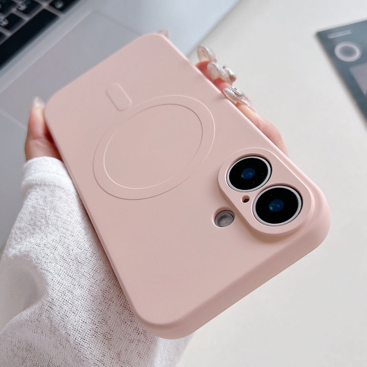 Ốp điện thoại nam châm MagSafe bằng silicone lỏng màu trơn, dành cho iPhone 16 Pro, dành cho iPhone 16 Plus, dành cho iPhone 16