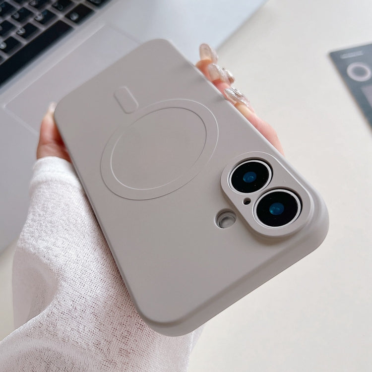 Ốp điện thoại nam châm MagSafe bằng silicone lỏng màu trơn, dành cho iPhone 16 Pro, dành cho iPhone 16 Plus, dành cho iPhone 16