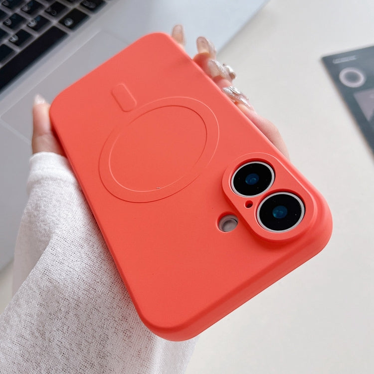 Ốp điện thoại nam châm MagSafe bằng silicone lỏng màu trơn, dành cho iPhone 16 Pro, dành cho iPhone 16 Plus, dành cho iPhone 16