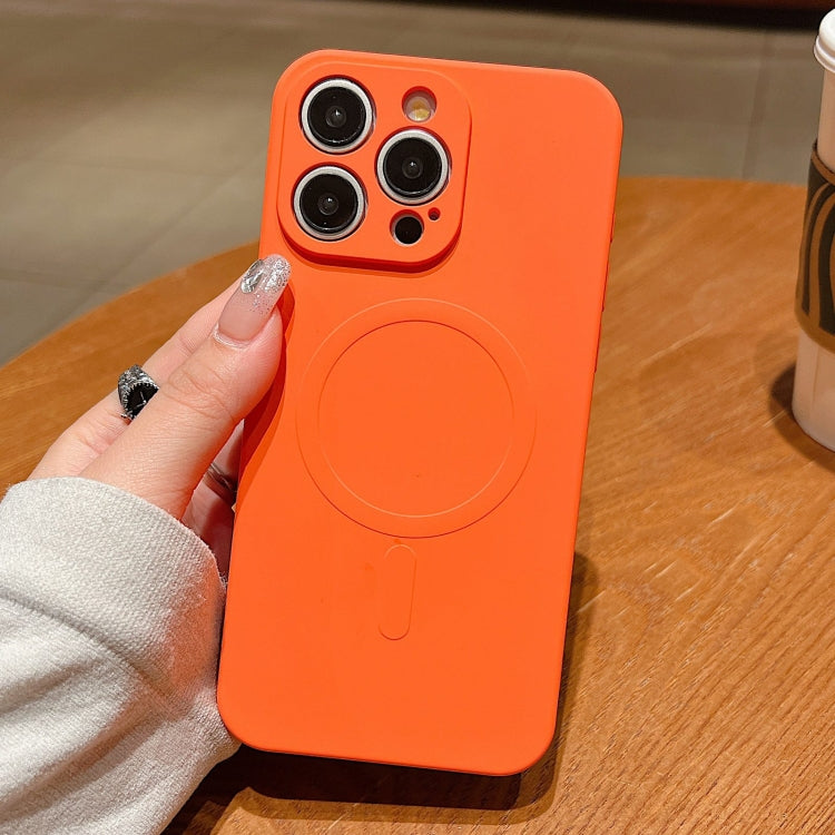 Solid Color Liquid Silicone MagSafe Magnetic Phone Case, For iPhone 13 Pro, For iPhone 13, For iPhone 12