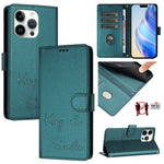Smile Embossing RFID Leather Phone Case, For iPhone 14 Pro Max, For iPhone SE 2022 / 2020 / 8 / 7, For iPhone 13 Pro Max, For iPhone 13 Pro, For iPhone 13 mini, For iPhone 12 / 12 Pro, For iPhone 12 Pro Max, For iPhone 12 mini