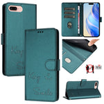 Smile Embossing RFID Leather Phone Case, For iPhone 11 Pro Max, For iPhone 11, For iPhone 11 Pro, For iPod Touch 7 / 6 / 5, For iPhone X / XS, For iPhone XR, For iPhone XS Max, For iPhone 8 Plus / 7 Plus