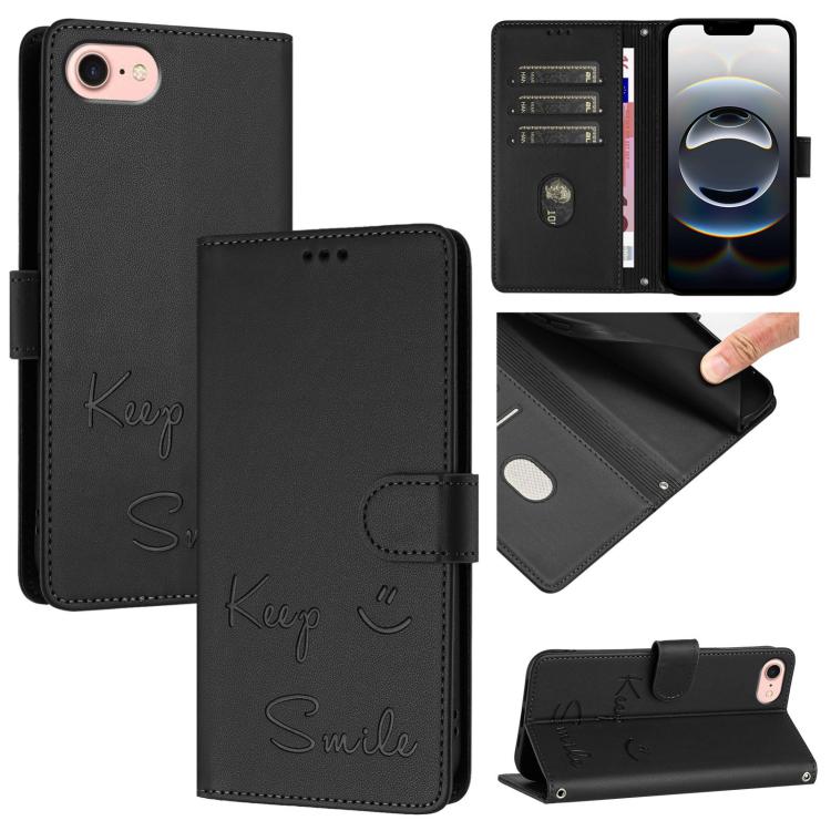 Ốp điện thoại da dập nổi nụ cười có RFID, dành cho iPhone 17 Pro Max, dành cho iPhone 17 Pro, dành cho iPhone 17, dành cho iPhone Air, dành cho iPhone SE 2024, dành cho iPhone 16 Pro Max, dành cho iPhone 16 Pro, dành cho iPhone 16 Plus