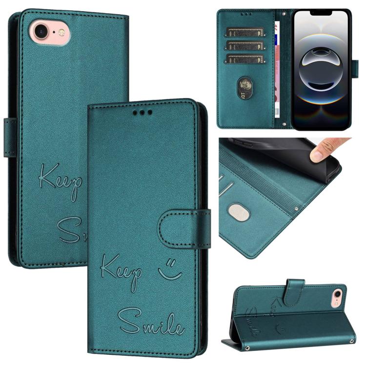 Ốp điện thoại da dập nổi nụ cười có RFID, dành cho iPhone 17 Pro Max, dành cho iPhone 17 Pro, dành cho iPhone 17, dành cho iPhone Air, dành cho iPhone SE 2024, dành cho iPhone 16 Pro Max, dành cho iPhone 16 Pro, dành cho iPhone 16 Plus