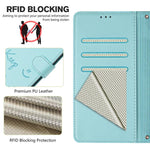 Ốp điện thoại da dập nổi nụ cười có RFID, dành cho iPhone 17 Pro Max, dành cho iPhone 17 Pro, dành cho iPhone 17, dành cho iPhone Air, dành cho iPhone SE 2024, dành cho iPhone 16 Pro Max, dành cho iPhone 16 Pro, dành cho iPhone 16 Plus