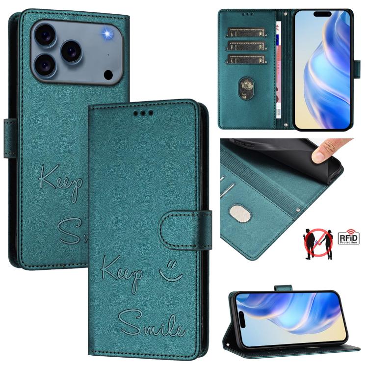 Ốp điện thoại da dập nổi nụ cười có RFID, dành cho iPhone 17 Pro Max, dành cho iPhone 17 Pro, dành cho iPhone 17, dành cho iPhone Air, dành cho iPhone SE 2024, dành cho iPhone 16 Pro Max, dành cho iPhone 16 Pro, dành cho iPhone 16 Plus
