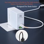 Bộ sạc du lịch LDNIO A2620C PD3.0 65W USB với cáp Type-C to Type-C, phích cắm EU, phích cắm US, phích cắm UK