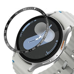 Vòng viền thép không gỉ mặt đồng hồ thông minh kiểu E, Dành cho Samsung Galaxy Watch Ultra 47mm, Dành cho Samsung Galaxy Watch 7 44mm, Dành cho Samsung Galaxy Watch 7 40mm