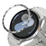 Vòng viền thép không gỉ mặt đồng hồ thông minh kiểu E, Dành cho Samsung Galaxy Watch Ultra 47mm, Dành cho Samsung Galaxy Watch 7 44mm, Dành cho Samsung Galaxy Watch 7 40mm