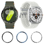 Vòng viền thép không gỉ mặt đồng hồ thông minh kiểu E, Dành cho Samsung Galaxy Watch Ultra 47mm, Dành cho Samsung Galaxy Watch 7 44mm, Dành cho Samsung Galaxy Watch 7 40mm