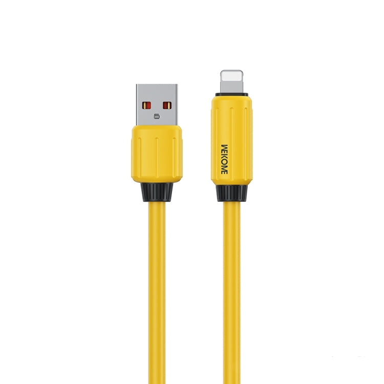 Cáp dữ liệu sạc nhanh WK WDC-27i silicone thật co giãn 1m 12W USB sang 8 Pin, WDC-27i
