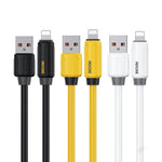 Cáp dữ liệu sạc nhanh WK WDC-27i silicone thật co giãn 1m 12W USB sang 8 Pin, WDC-27i