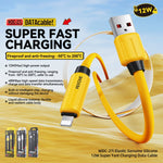 Cáp dữ liệu sạc nhanh WK WDC-27i silicone thật co giãn 1m 12W USB sang 8 Pin, WDC-27i